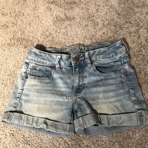 American Eagle Midi Jean Shorts